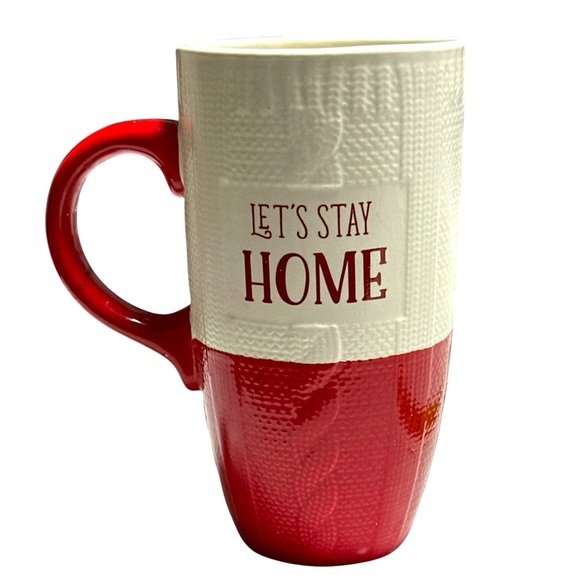 Belle Maison Sweater “Let's Stay Home” Tall Latte Mug - Picture 2 of 4